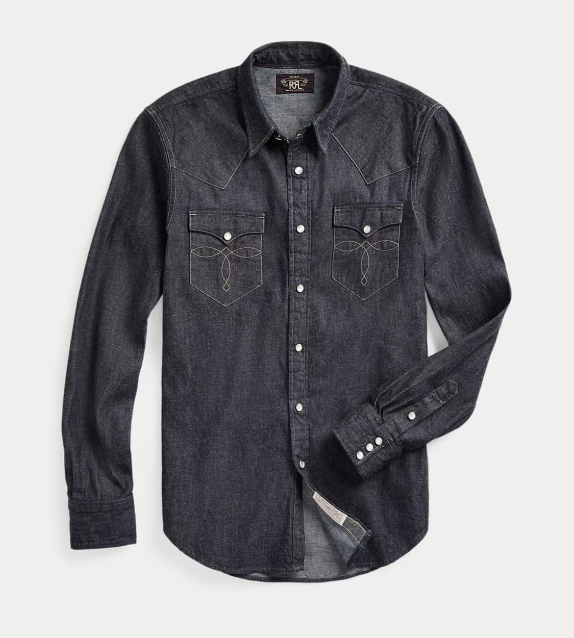 RRL 슬림핏 데님 웨스턴 셔츠 상품이미지1