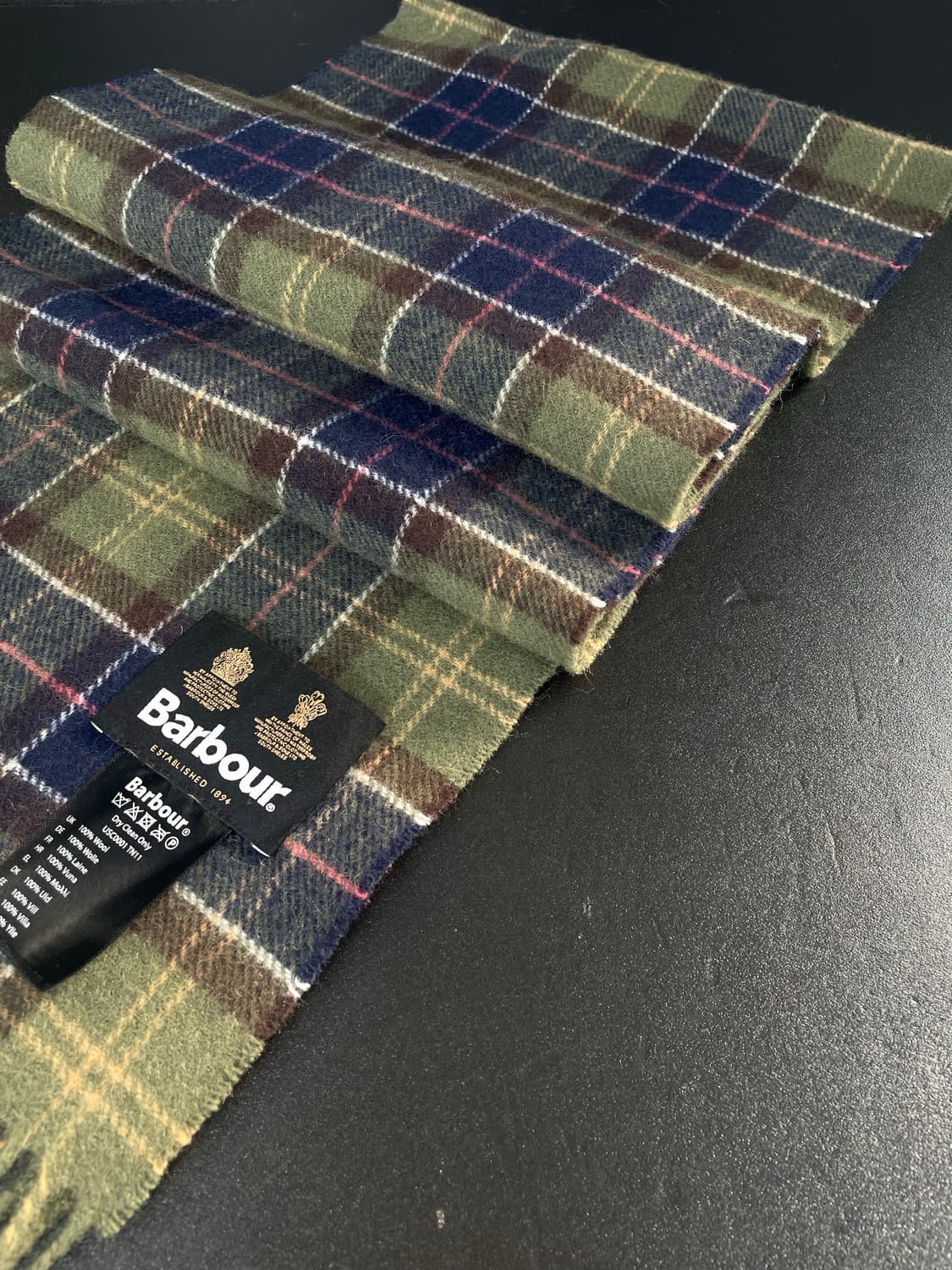 BABOUR 바버 램스울 클래식 타탄 체크 머플러 목도리 [새상품] 상품이미지3