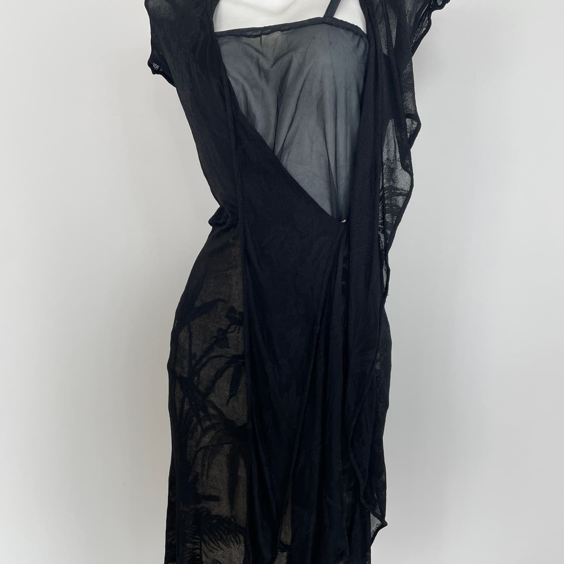 겐조 메시 랩 아일렛 레이어드 드레스 원피스 상품이미지7