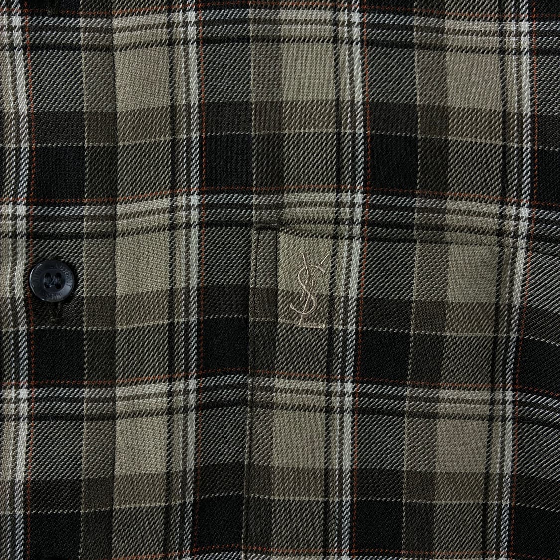 Yves Saint Laurent  입생로랑 울 타탄체크 베이지 셔츠 상품이미지4