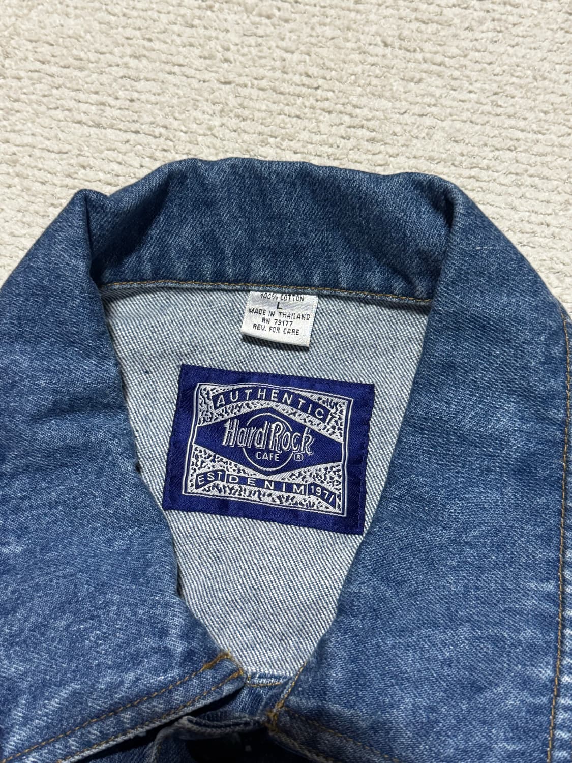 00s HardRock Cafe 하드락카페 타입3 데님자켓 L 상품이미지8