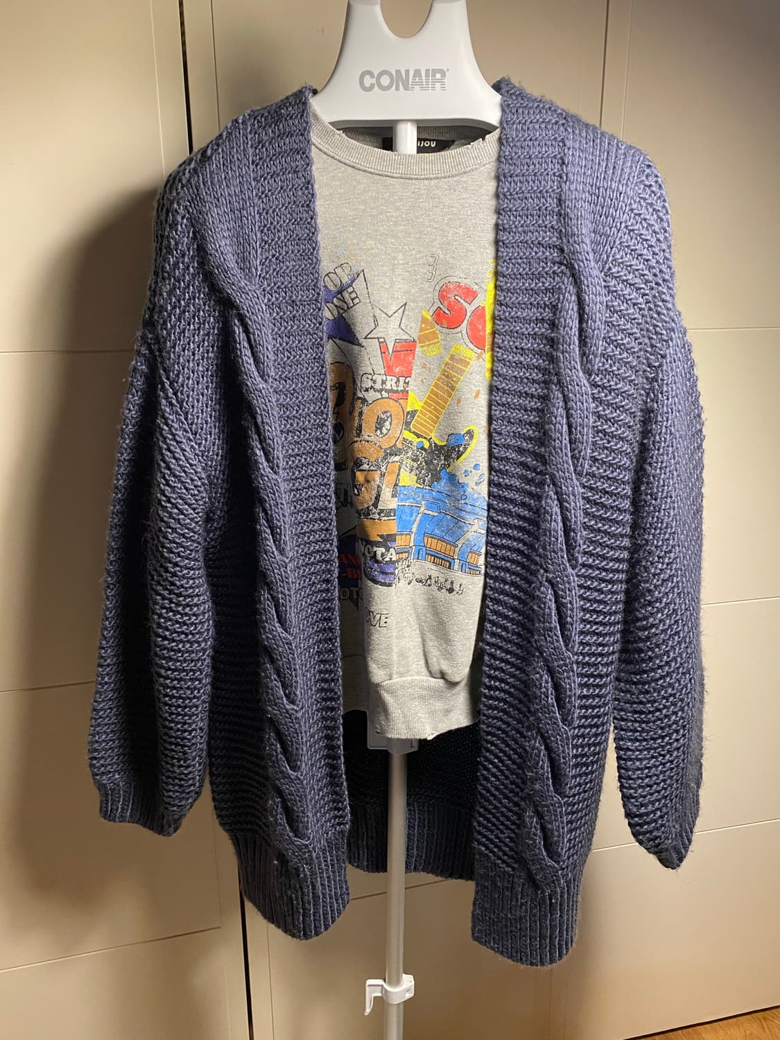 니코앤드 꽈배기 니트 가디건 사이즈4 상품이미지1