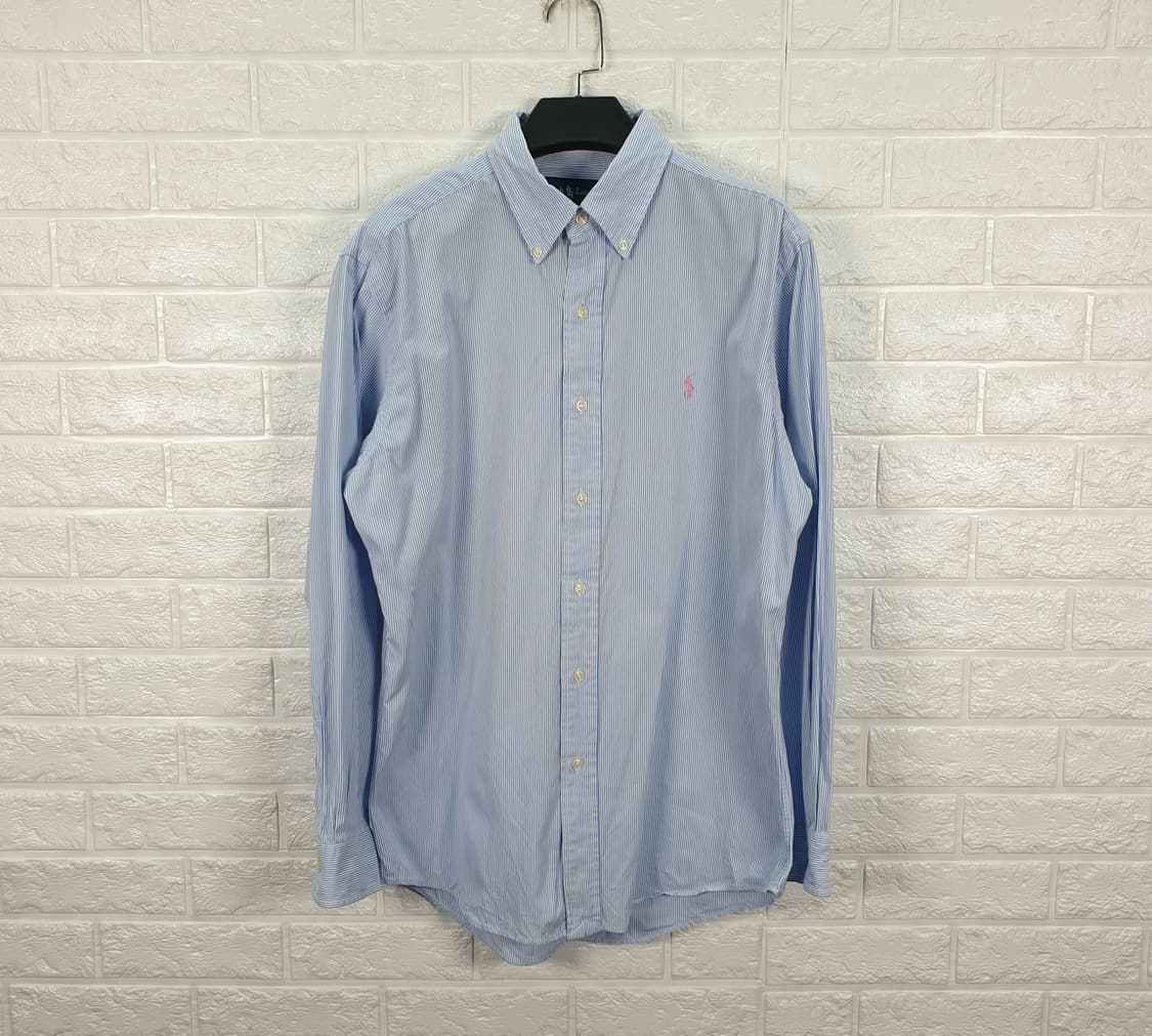 [105]랄프로렌 핑크 포니 스트라이프 셔츠 상품이미지2