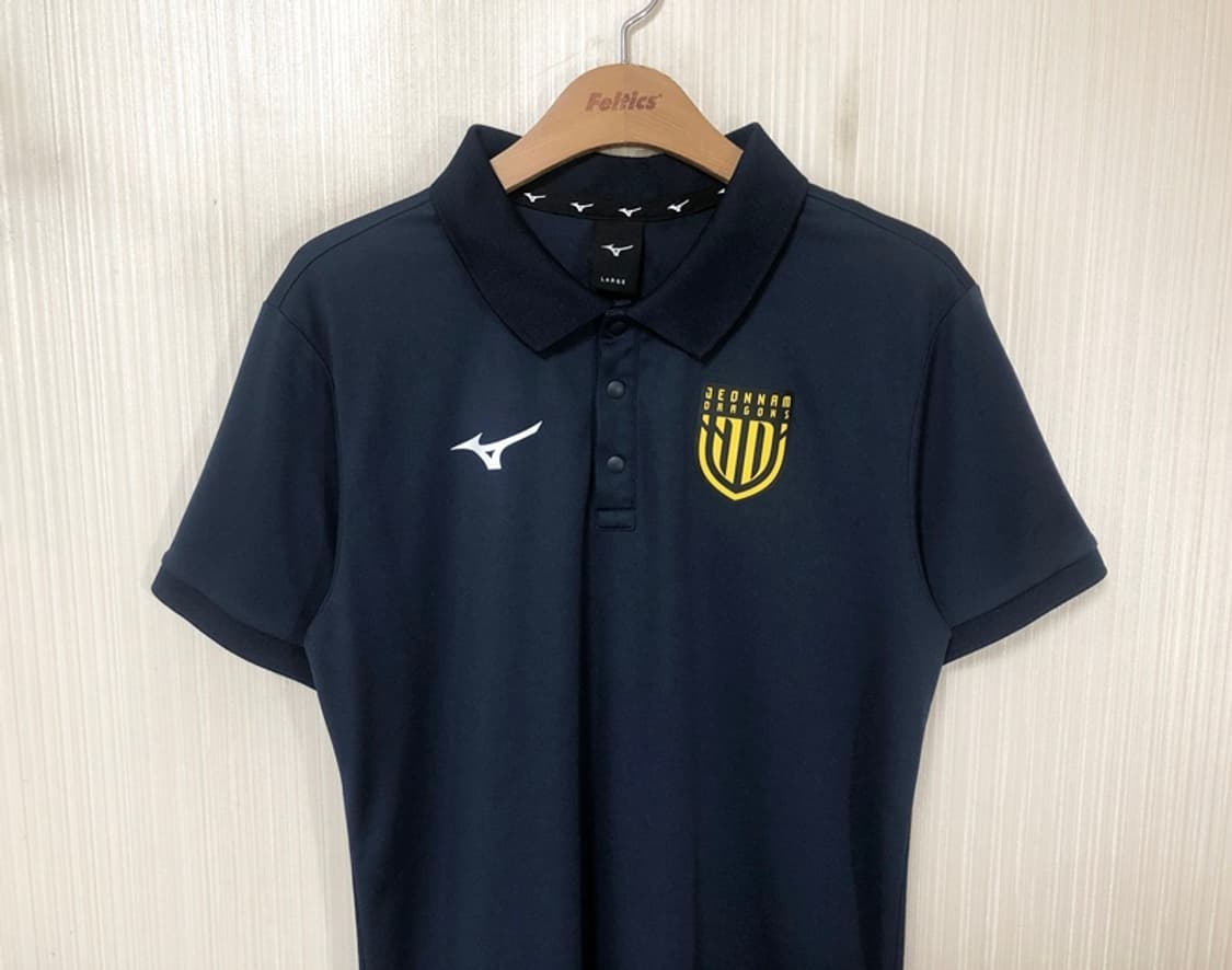 K리그 미즈노 전남드래곤즈 선수실착 폴로티셔츠 L(100) #15 상품이미지2