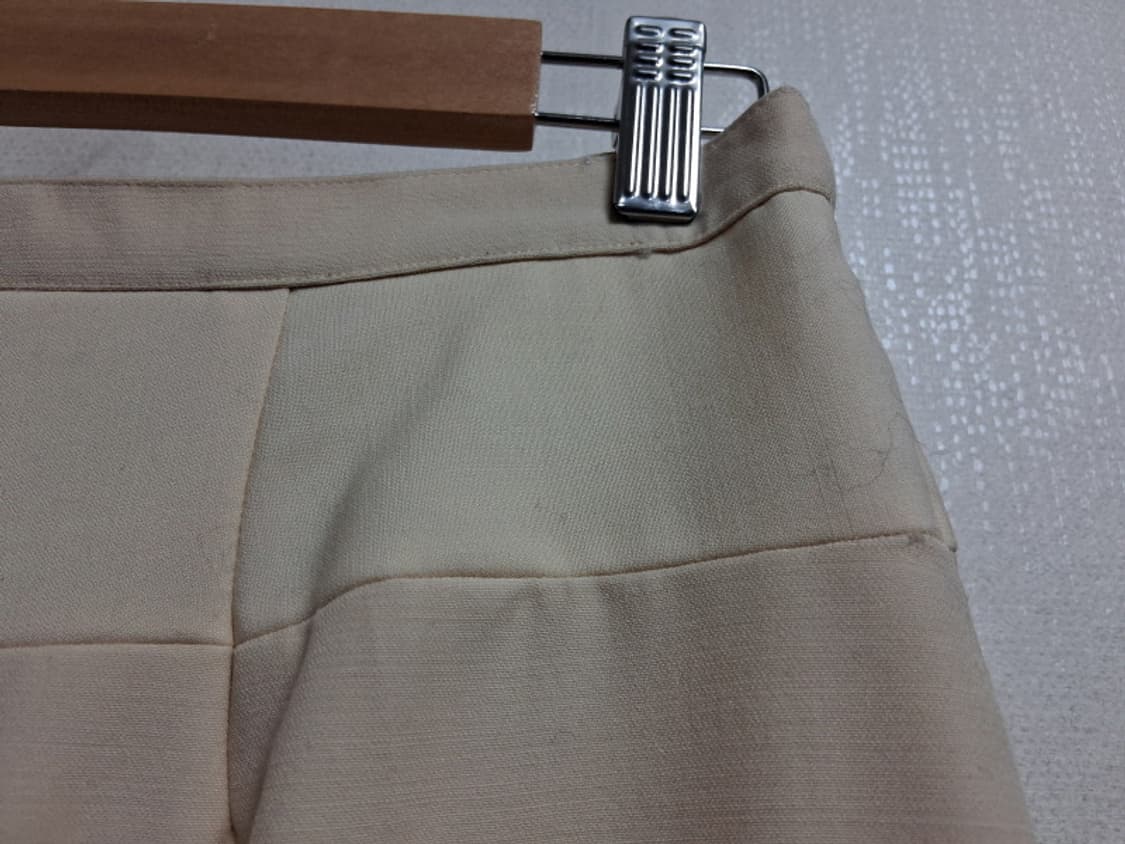 일본빈티지 제니 GENNY 100% 아이보리 순모스커트 허리 27 28  상품이미지3