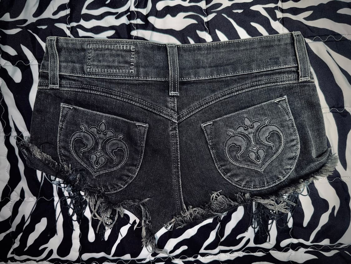 씨위 프린지 갸루 데님 쇼츠 상품이미지2