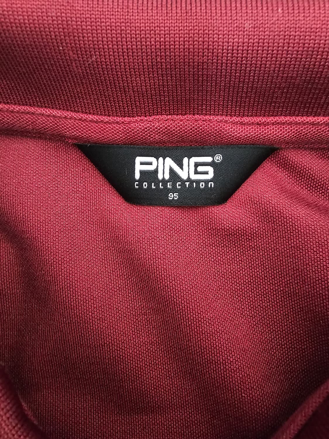 핑 골프웨어 버건디 카라 반팔티 95 상품이미지3