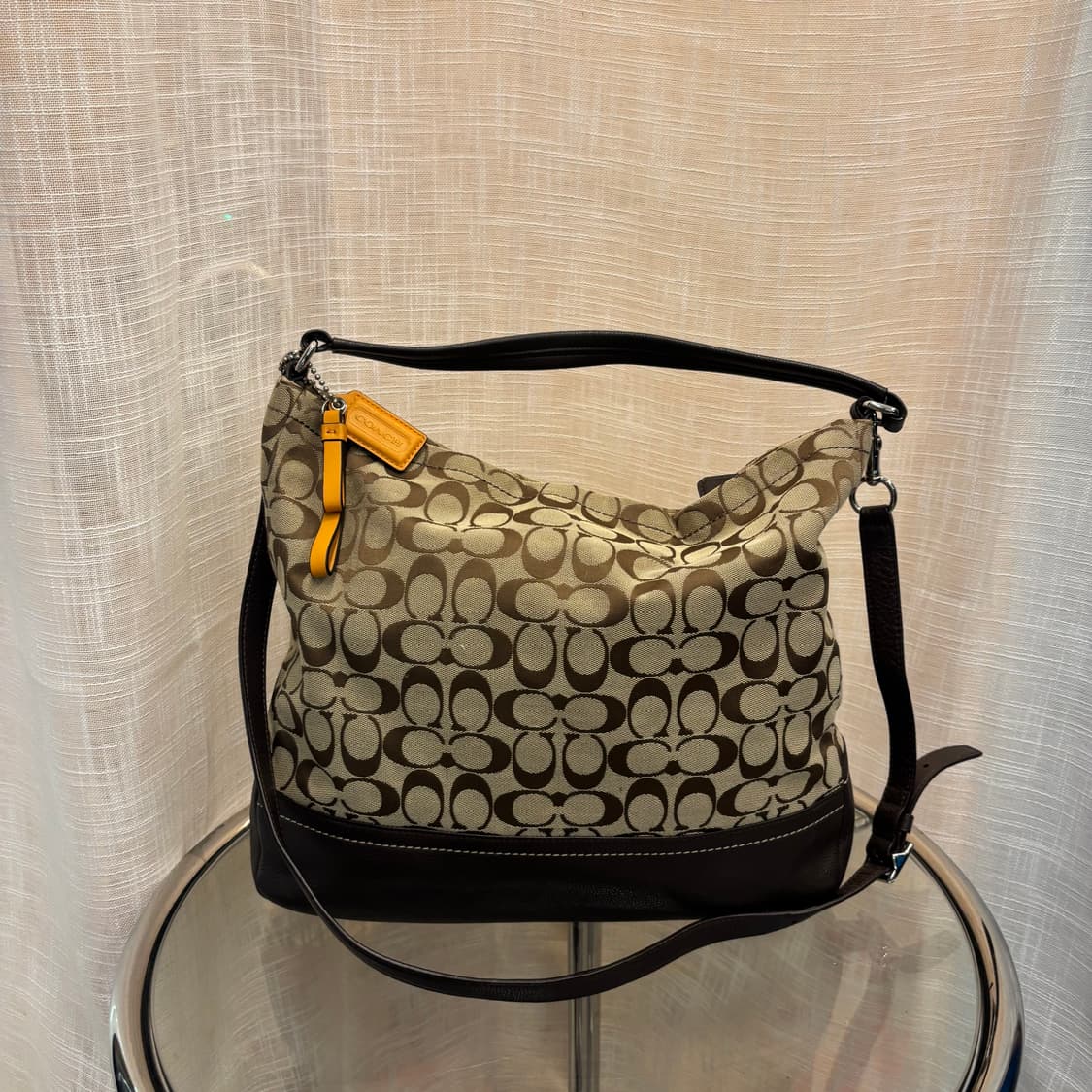 정품 코치 패브릭 숄더겸 토트백    상품이미지5