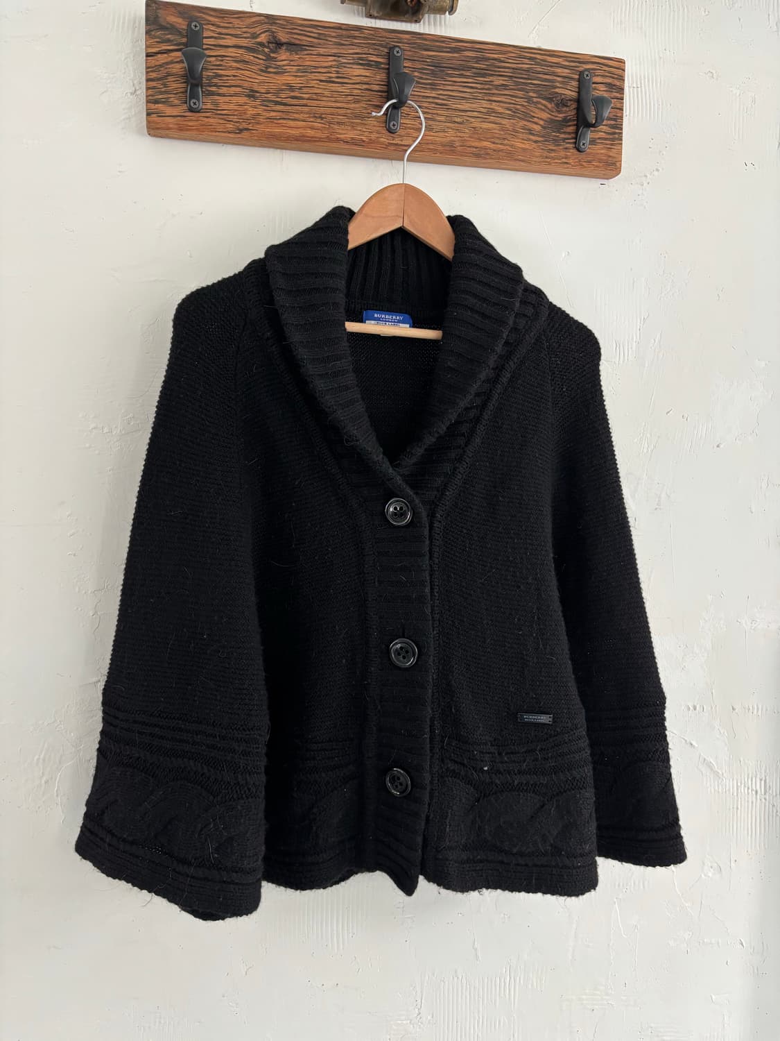 Burberry 버버리 블루라벨 블랙 케이프 상품이미지3