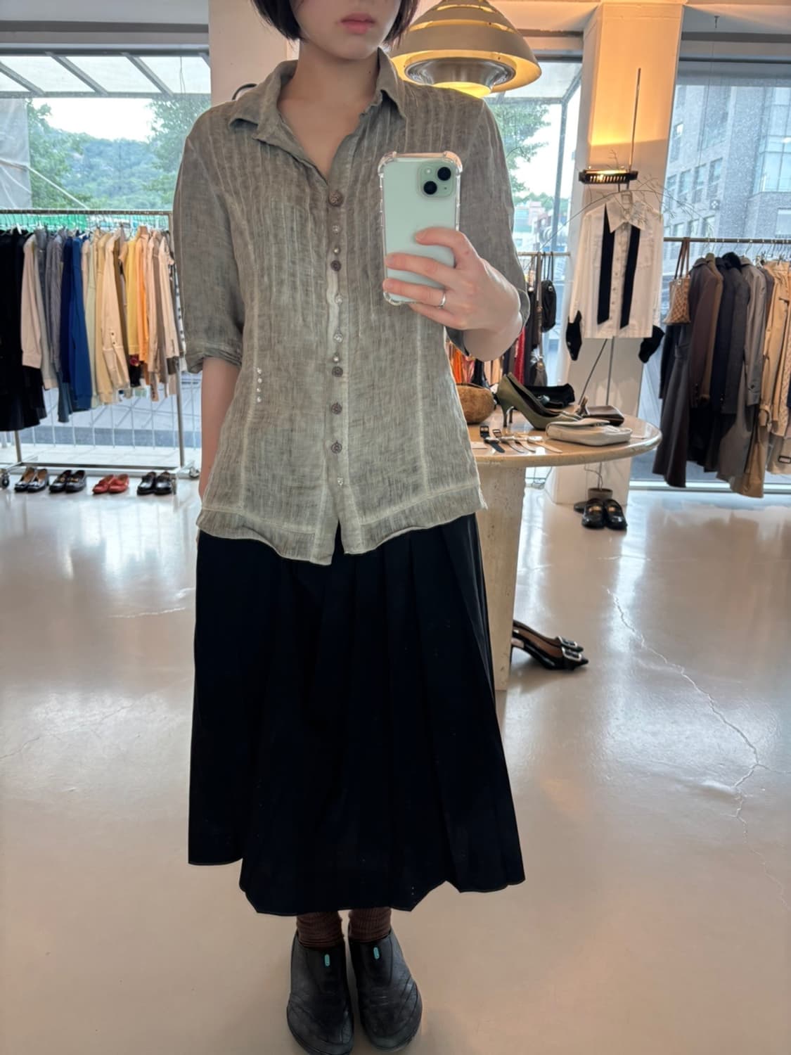 Bottega Linen Shirt 상품이미지1
