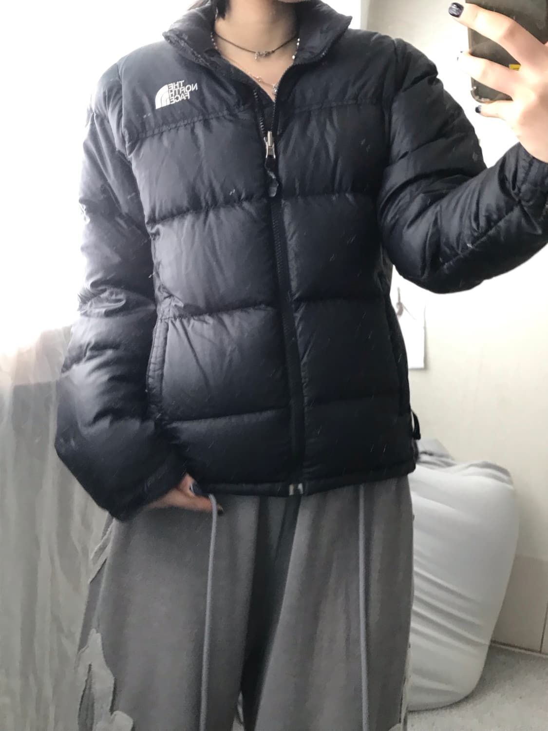 노페 블랙 패딩 상품이미지3