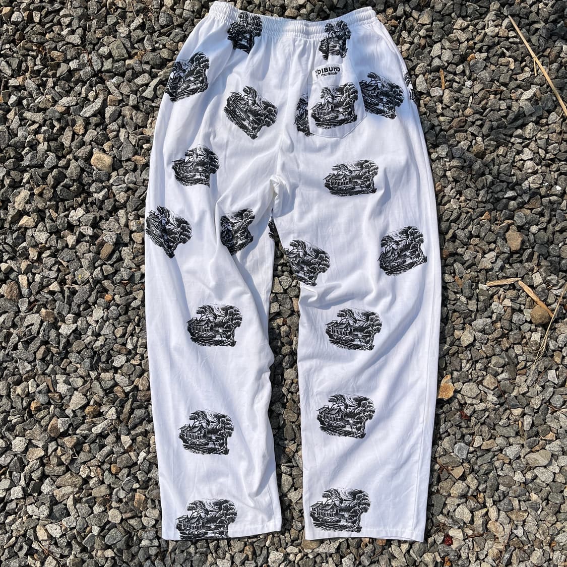 DIBUHO 그래픽세부 패턴 와이드 팬츠(실측확인) 상품이미지10