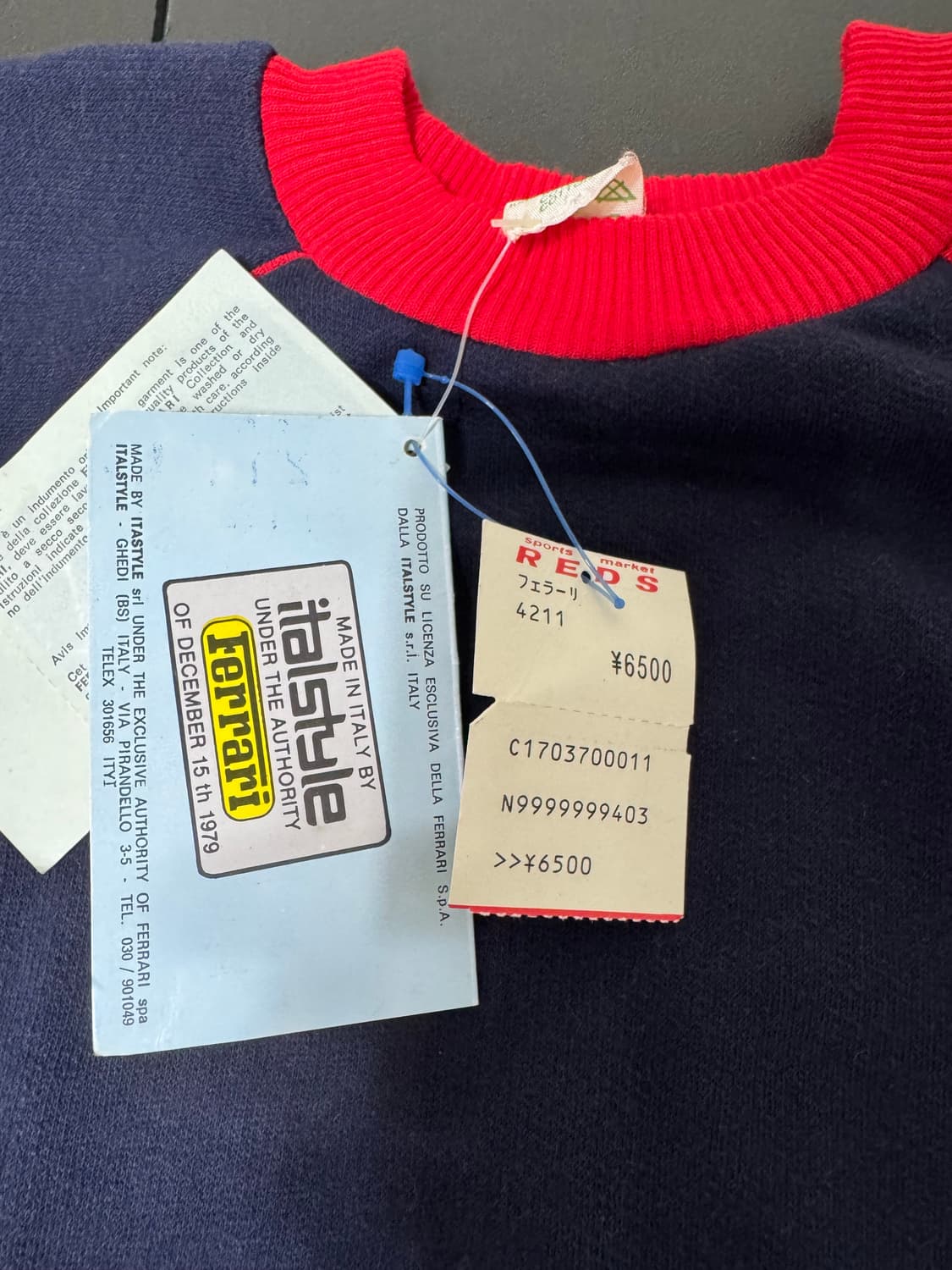 80s italstyle FERRARI 스웻니트 상품이미지6