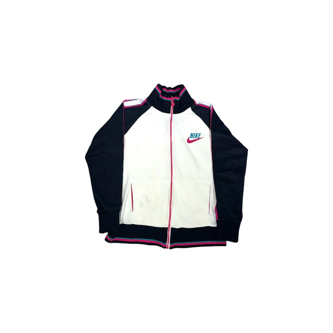 00s 나이키 화이트 핑크 사이드 라인 트랙탑 져지 M 상품이미지5