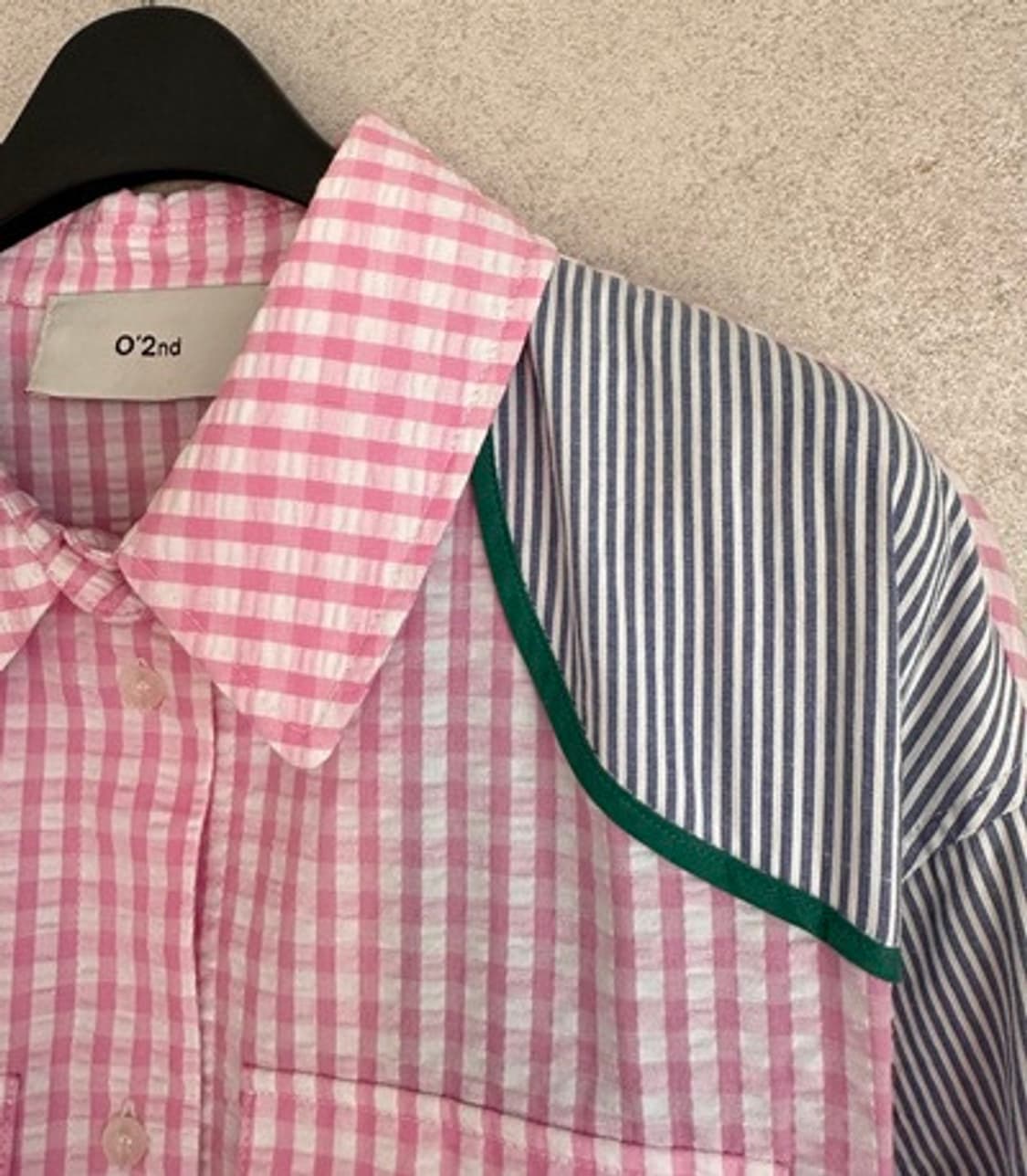 새) 오즈세컨 지지미 블럭원피스  상품이미지6