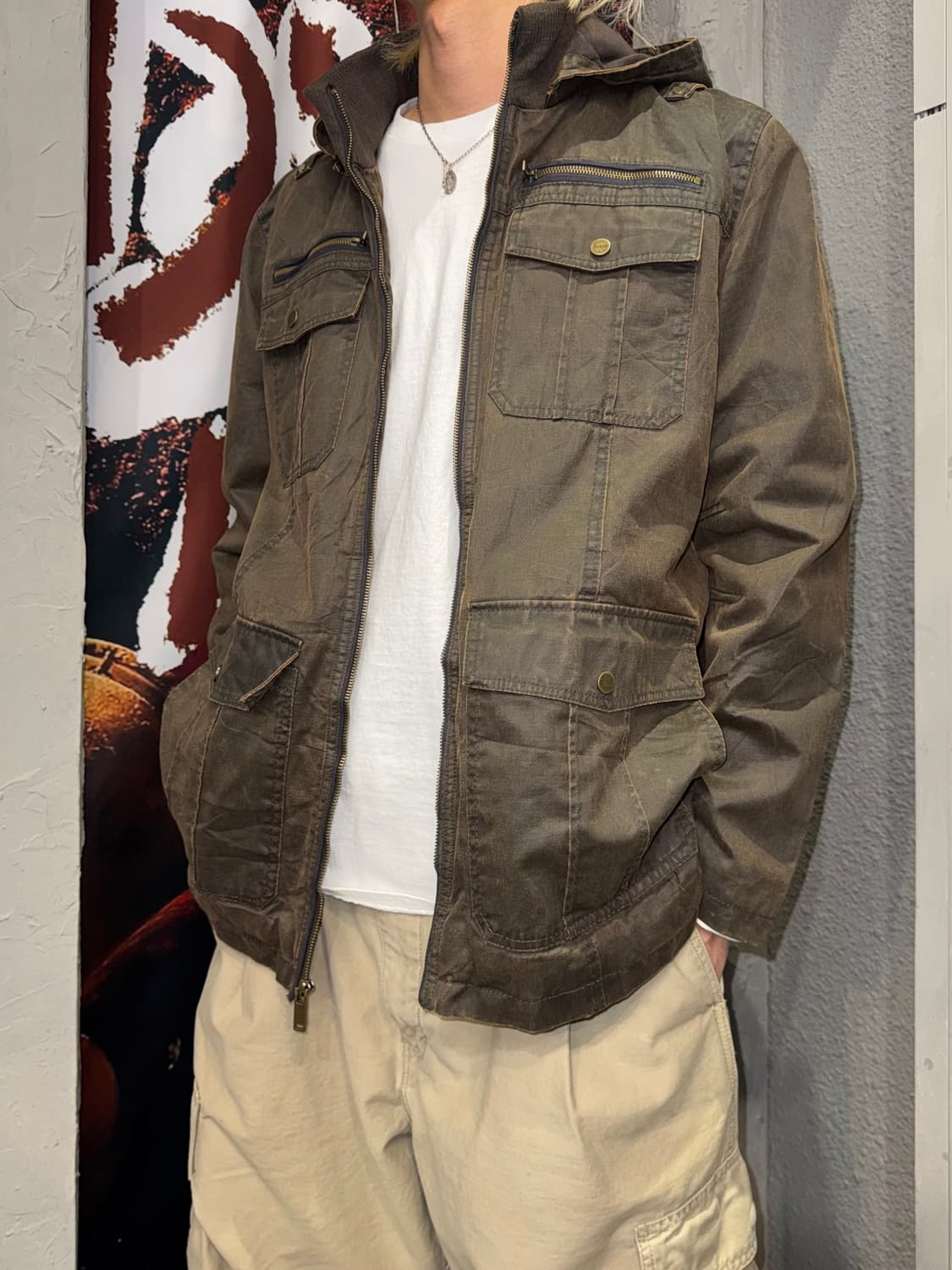 게스 헌팅 왁스자켓  상품이미지7