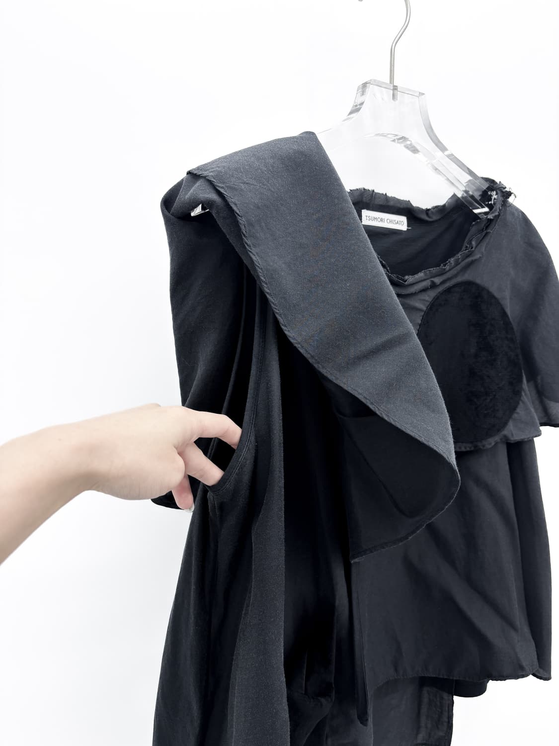 츠모리 치사토 도트 레이어드 블라우스  상품이미지6