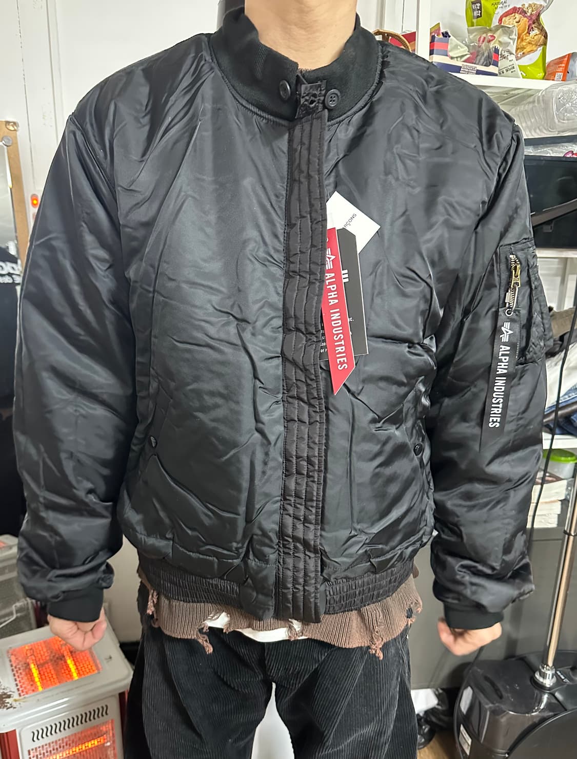 CDG 알파인더스트리 리버시블 웹자켓 XL 새상품 상품이미지1