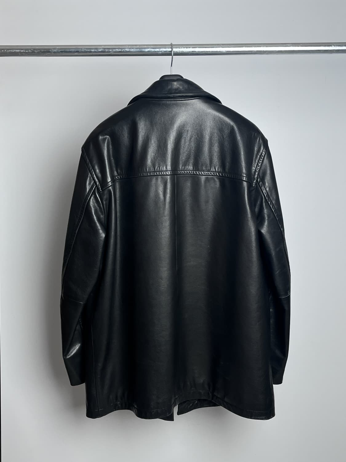Old GAP Genuine Leather Car Coat L 상품이미지10