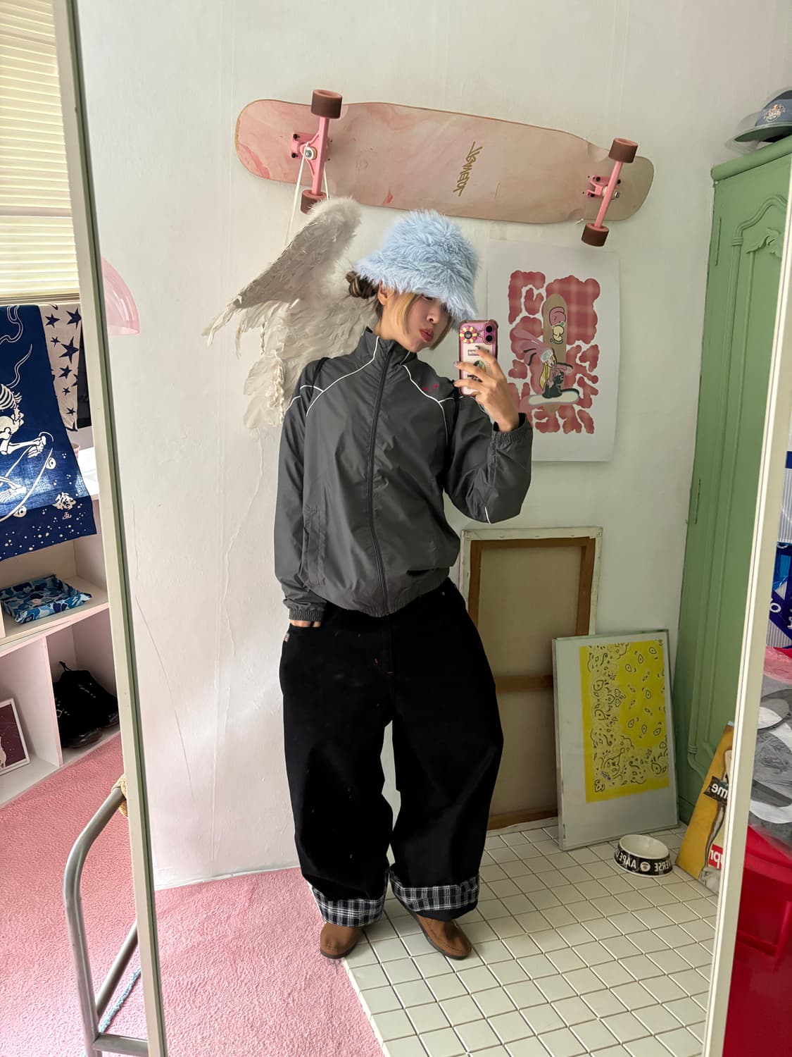 오클레 그레이핑크 바람막이 상품이미지6