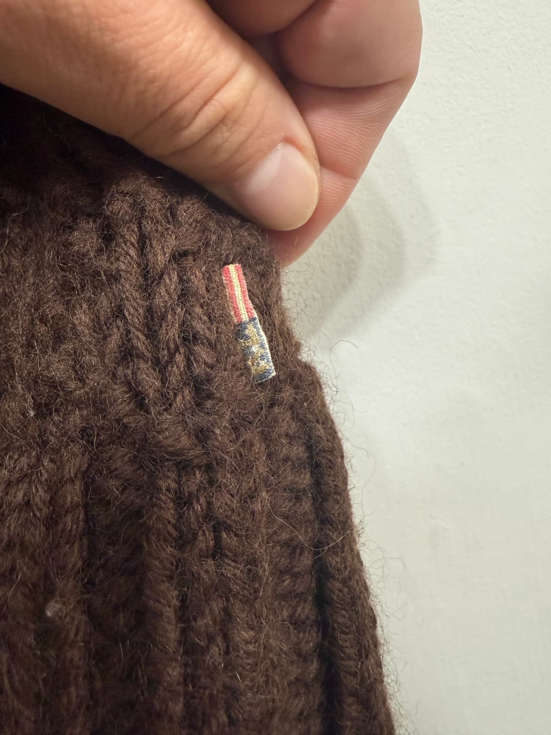 폴로 진스 컴퍼니 브라운 니트 조끼 베스트 L 상품이미지4