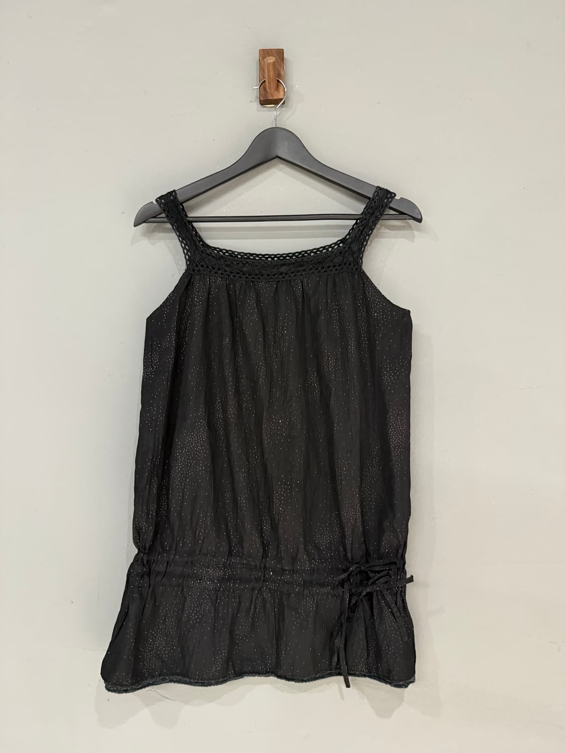 glitter dot ribbon detail sleeveless 상품이미지5