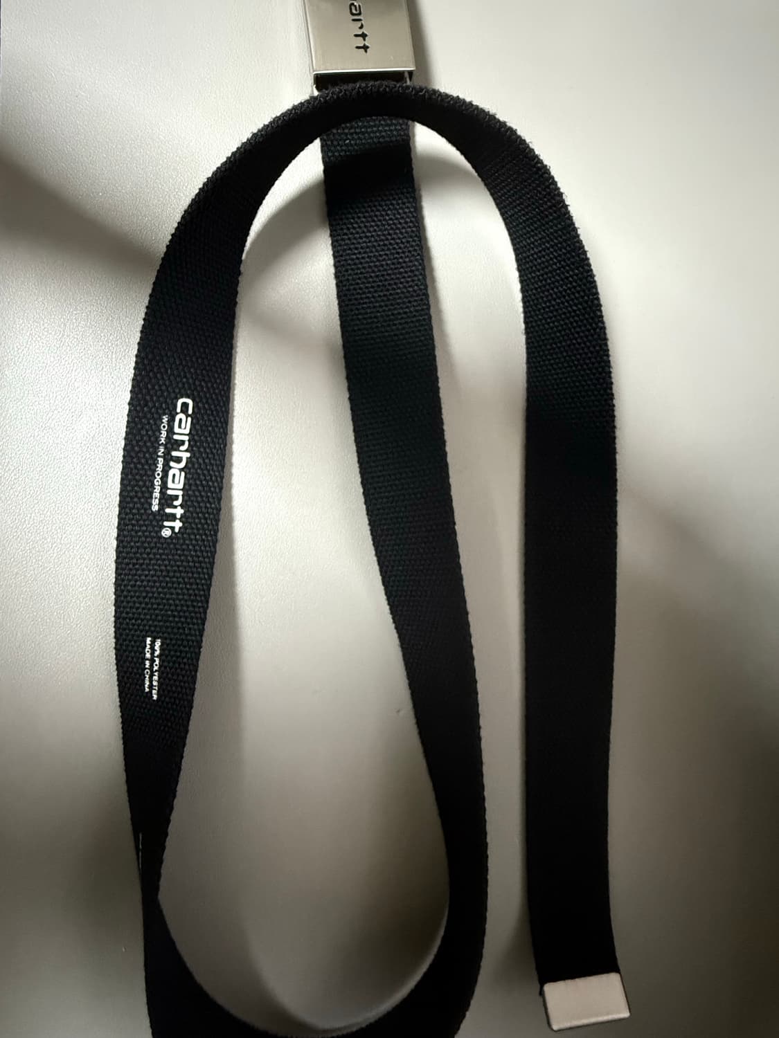 칼하트 WIP 클립 벨트 크롬 블랙 상품이미지5