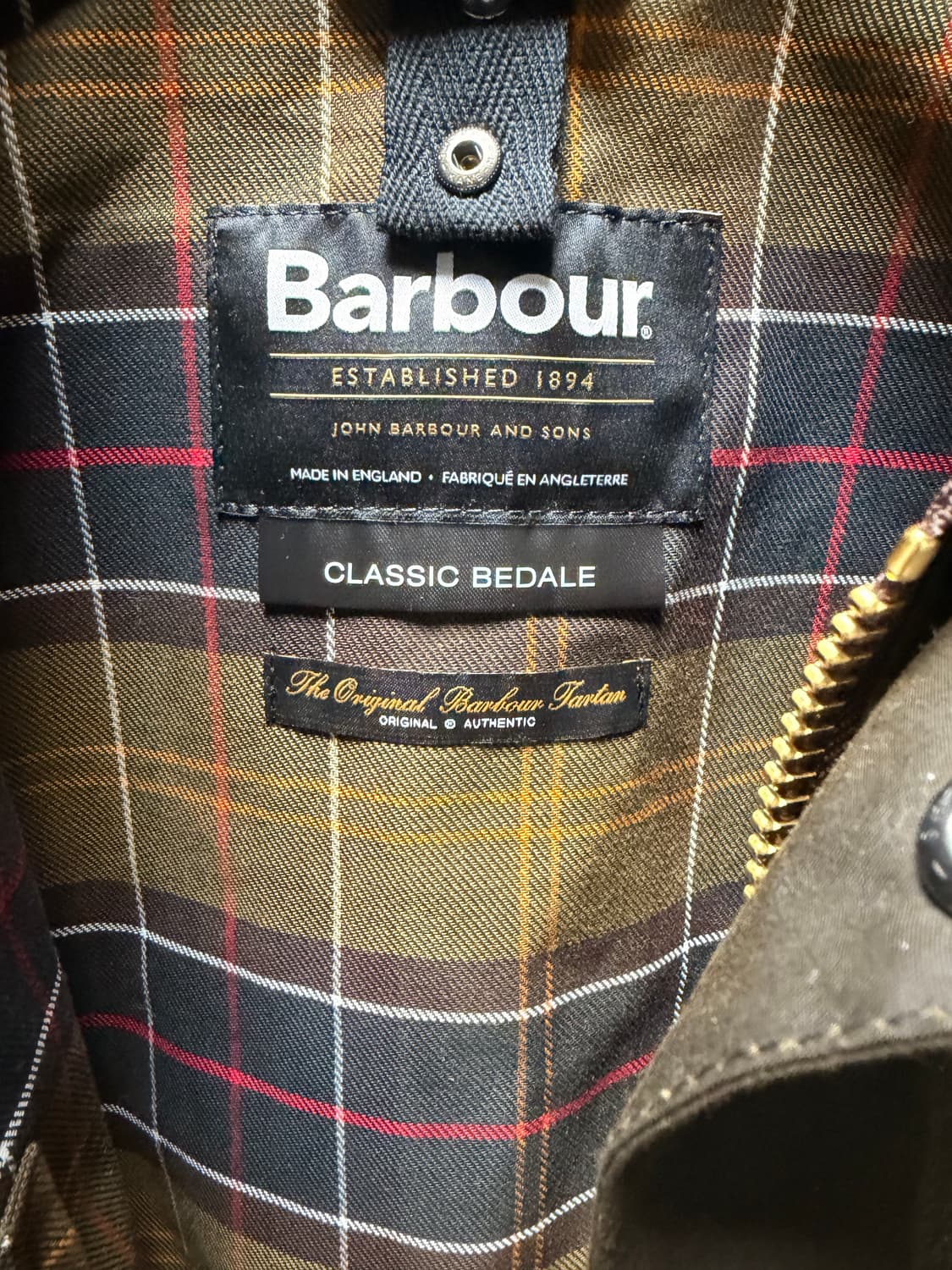 바버 클래식비데일 왁스자켓 38 상품이미지3