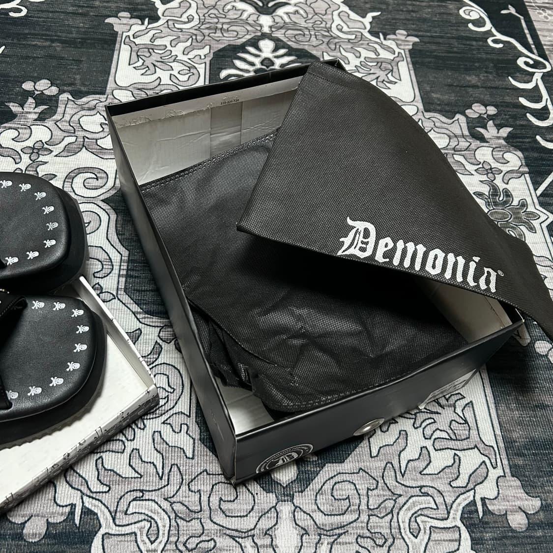 데모니악 해골 샌들 굽 슬리퍼 펑크 고스 고딕 상품이미지7