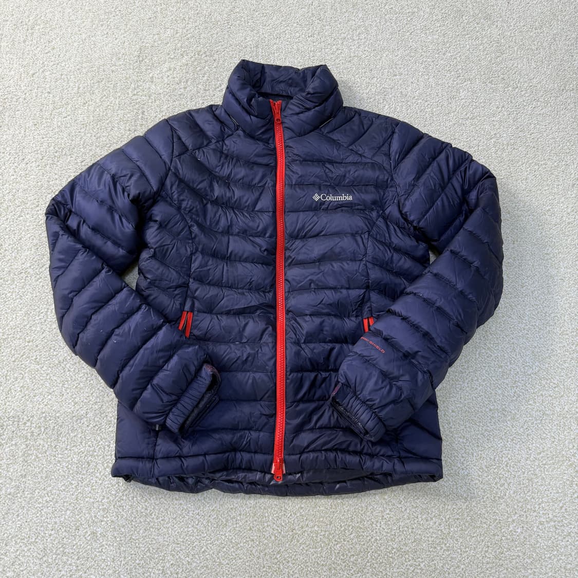 [M] 컬럼비아 네이비 구스다운 경량패딩 1231T1 상품이미지1