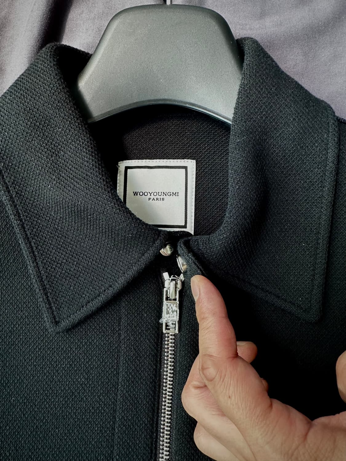 우영미 반팔 하프집업 50사이즈 지퍼비닐채 새상품 상품이미지2