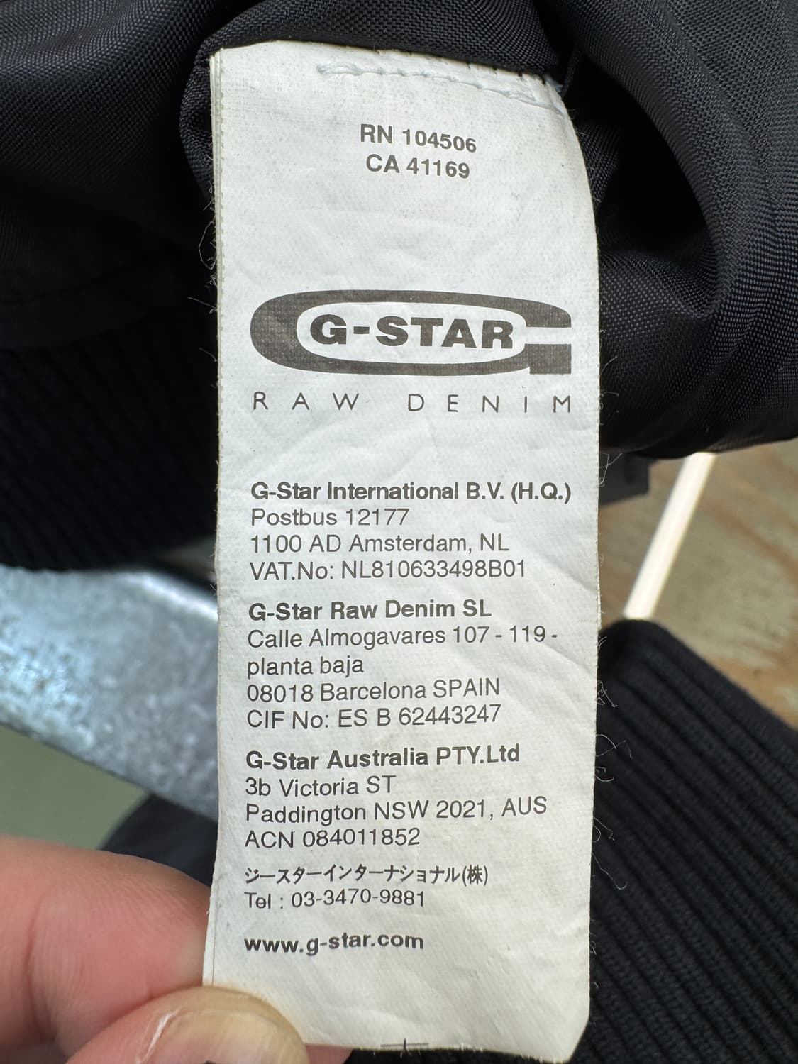 지스타로우 데님 집업 봄버 자켓 상품이미지8