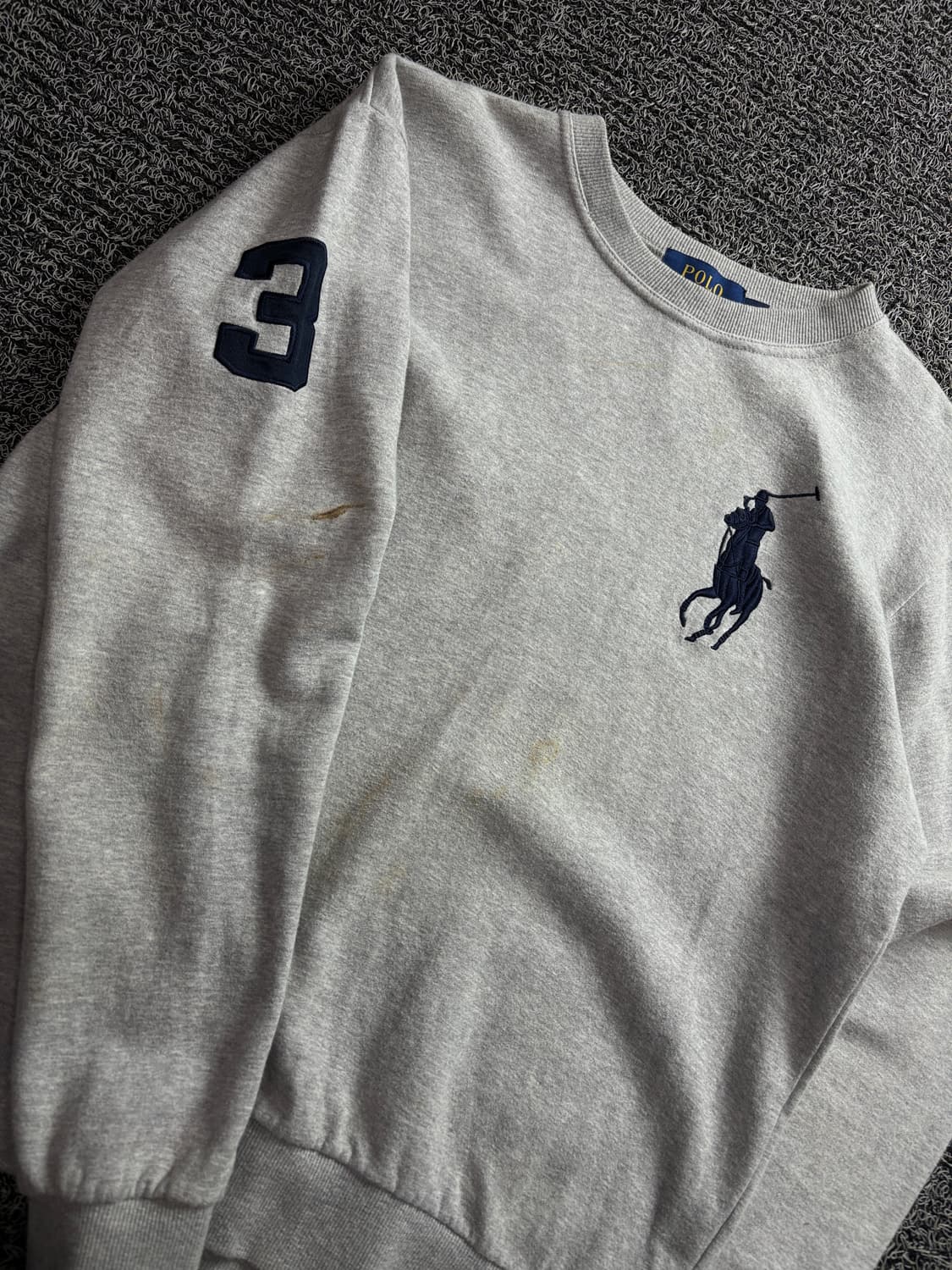 폴로 랄프로렌 빅포니 그레이 맨투맨 3396 상품이미지3