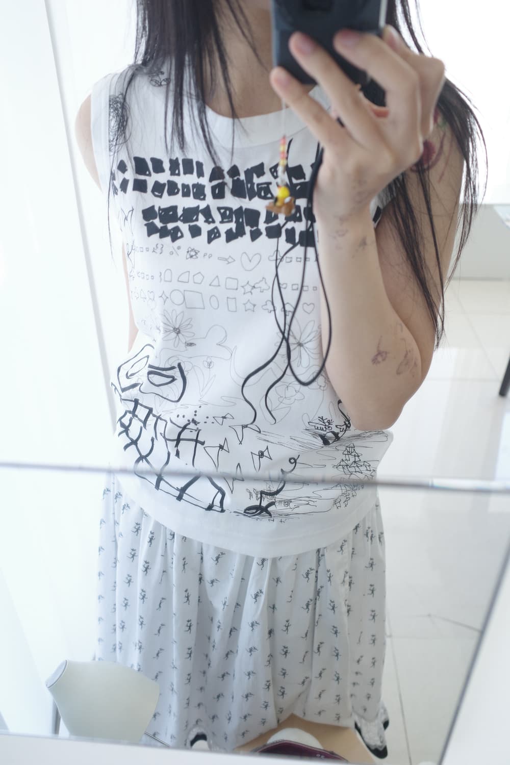 Noir Kei Ninomiya graphic tank top 상품이미지3
