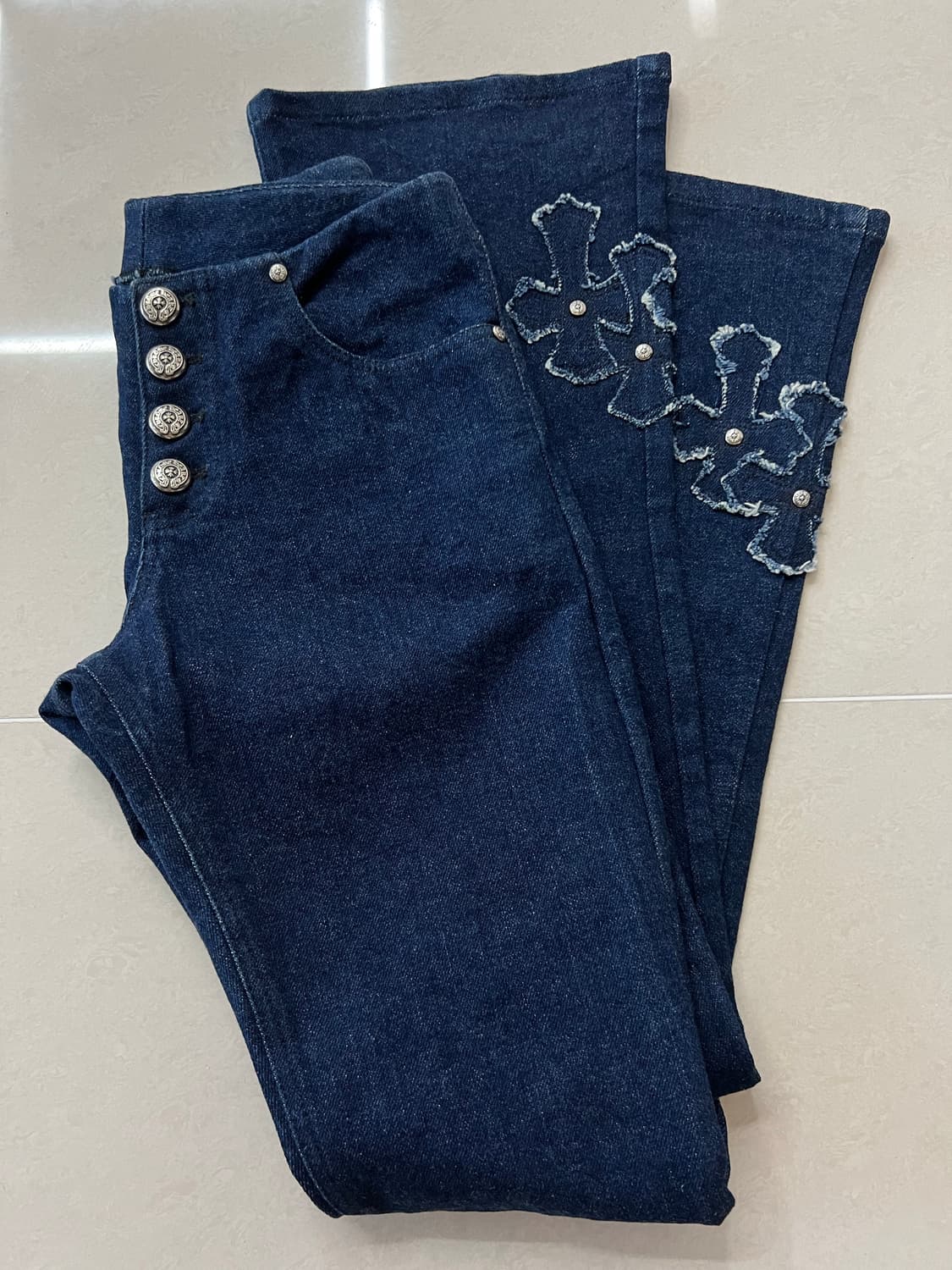 크롬하츠 크로스패치 데님 우먼즈 빈티지 상품이미지1