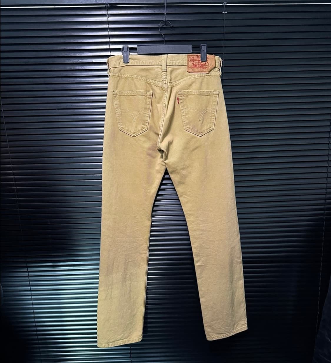 리바이스 베이지 데님 501 팬츠 바지 29 일자핏 스트레이트 웨스턴 상품이미지4