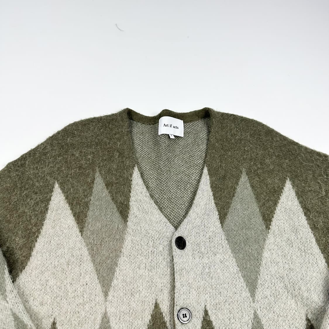 아트이프엑츠 모헤어 패턴 니트 가디건 (L) 상품이미지1