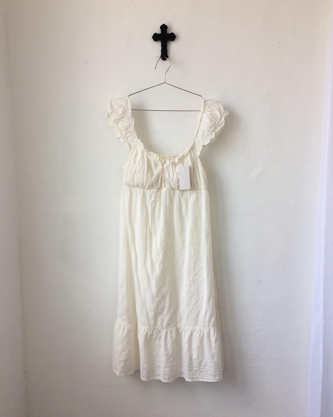 Dot pattern frill sleeveless onepiece 상품이미지2