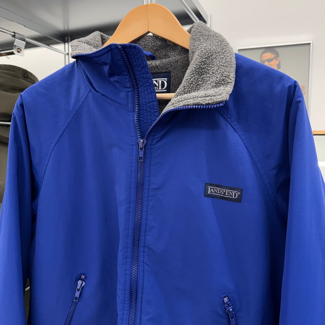 90s 랜즈앤드 Lands End 플리스 웜업 자켓 (M)   상품이미지2