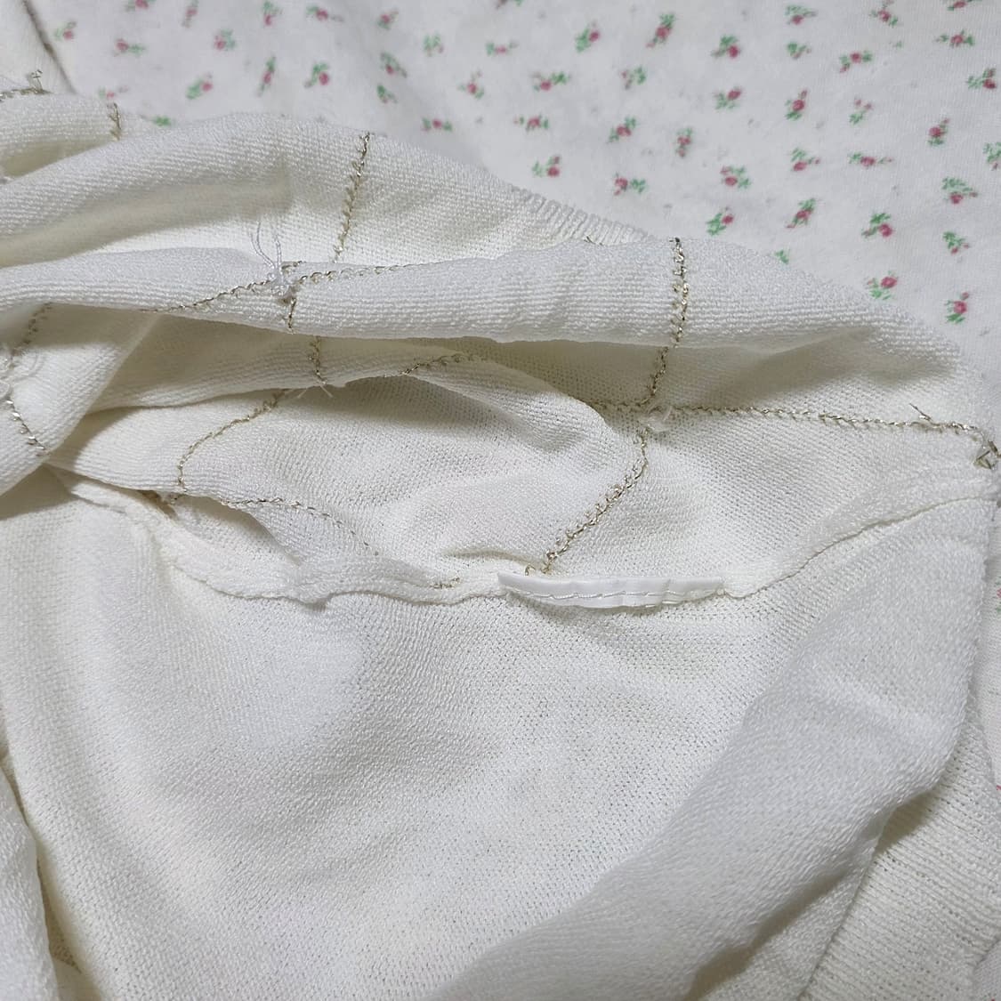 빈티지 아가일 로걀 레이스 리본 로걀탑 히메갸루 리즈리사깔 상품이미지7