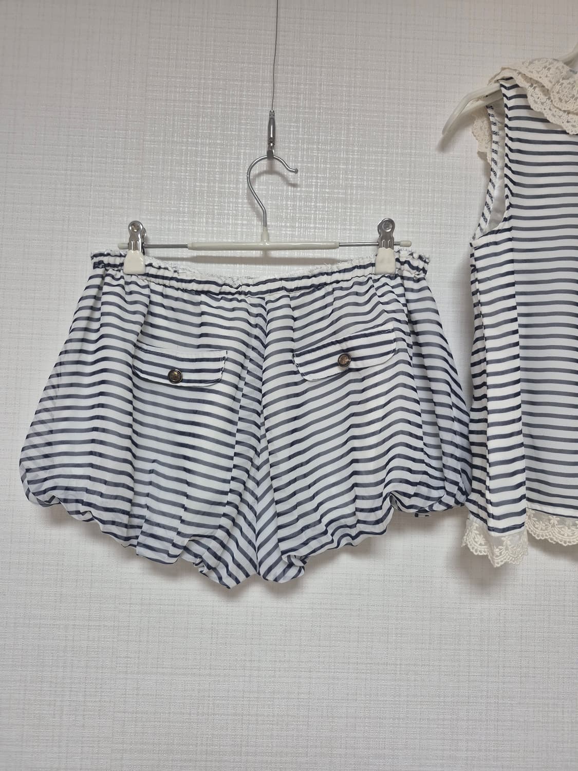 리즈리사 수선템 블루 스트라이프 셋업 상품이미지7