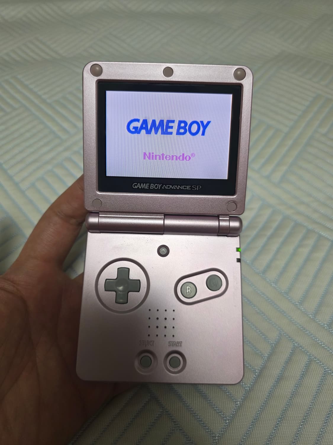 게임보이 어드밴스sp, gba sp 순정 백라이트 핑크 상품이미지3