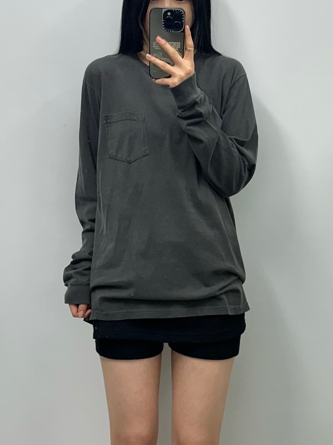 스투시 카모 차콜 롱슬리브 긴팔티 상품이미지1