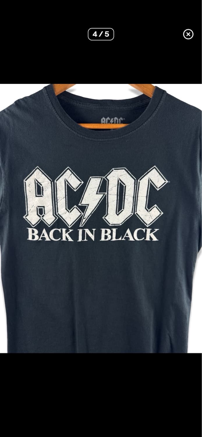 ACDC back in black 티셔츠 S 상품이미지2