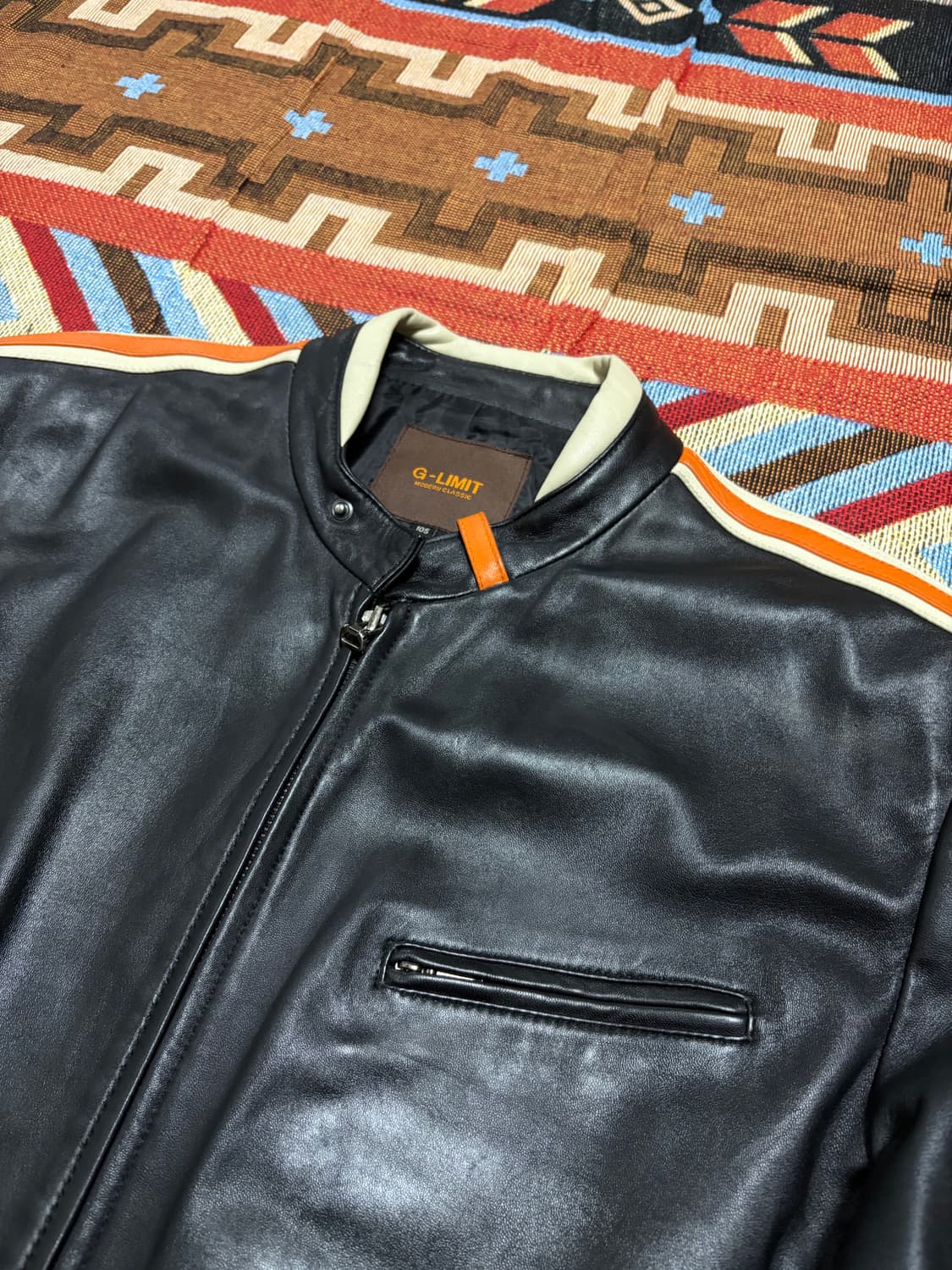 105) 램스킨 양가죽 레이서 가죽자켓 상품이미지4