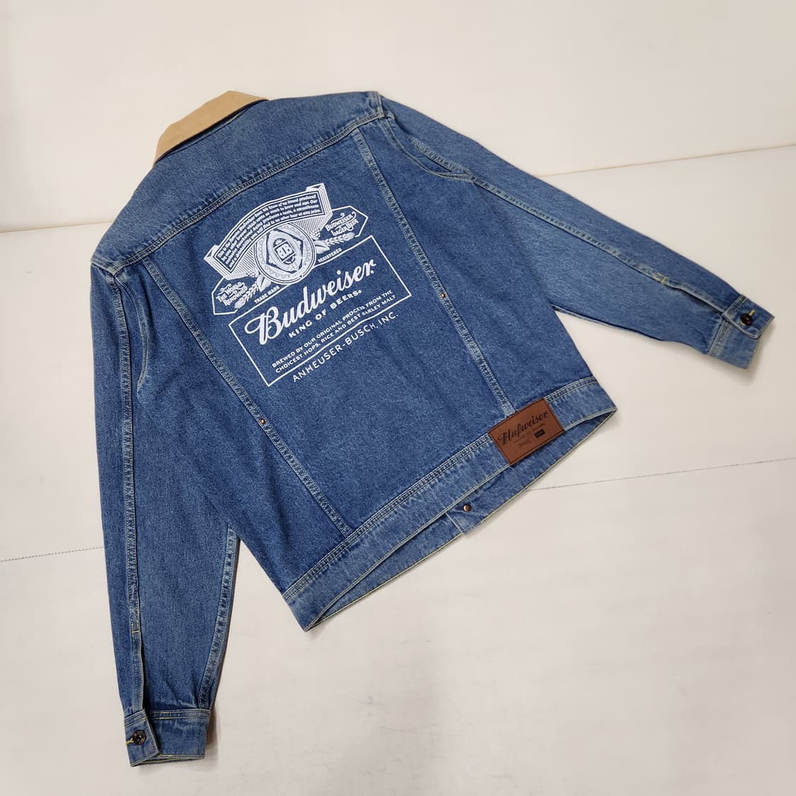 정품 HUF 허프 남성 청 데님 자켓 M 상품이미지3