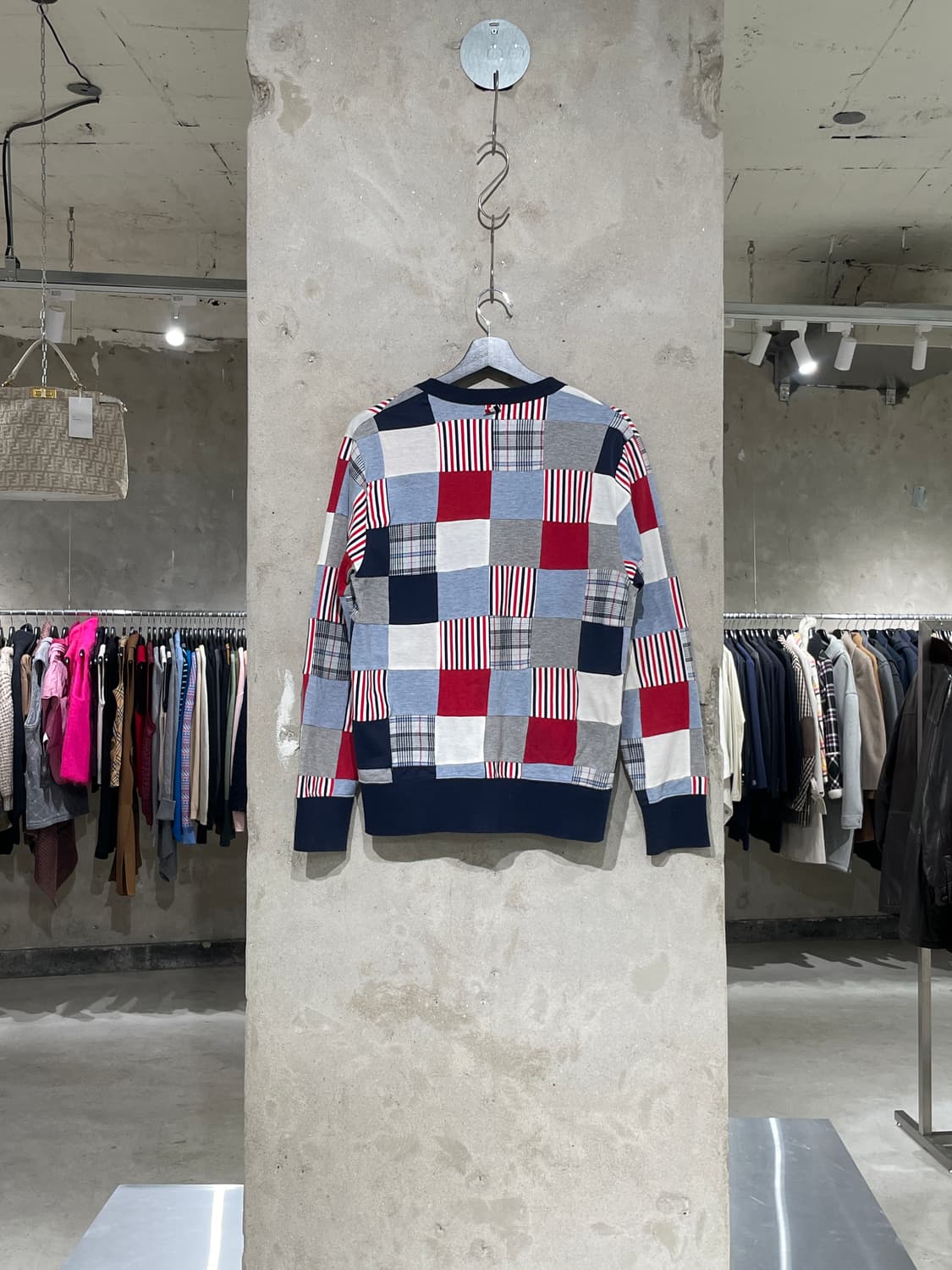 톰브라운 믹스 패치워크 버튼 가디건 상품이미지6