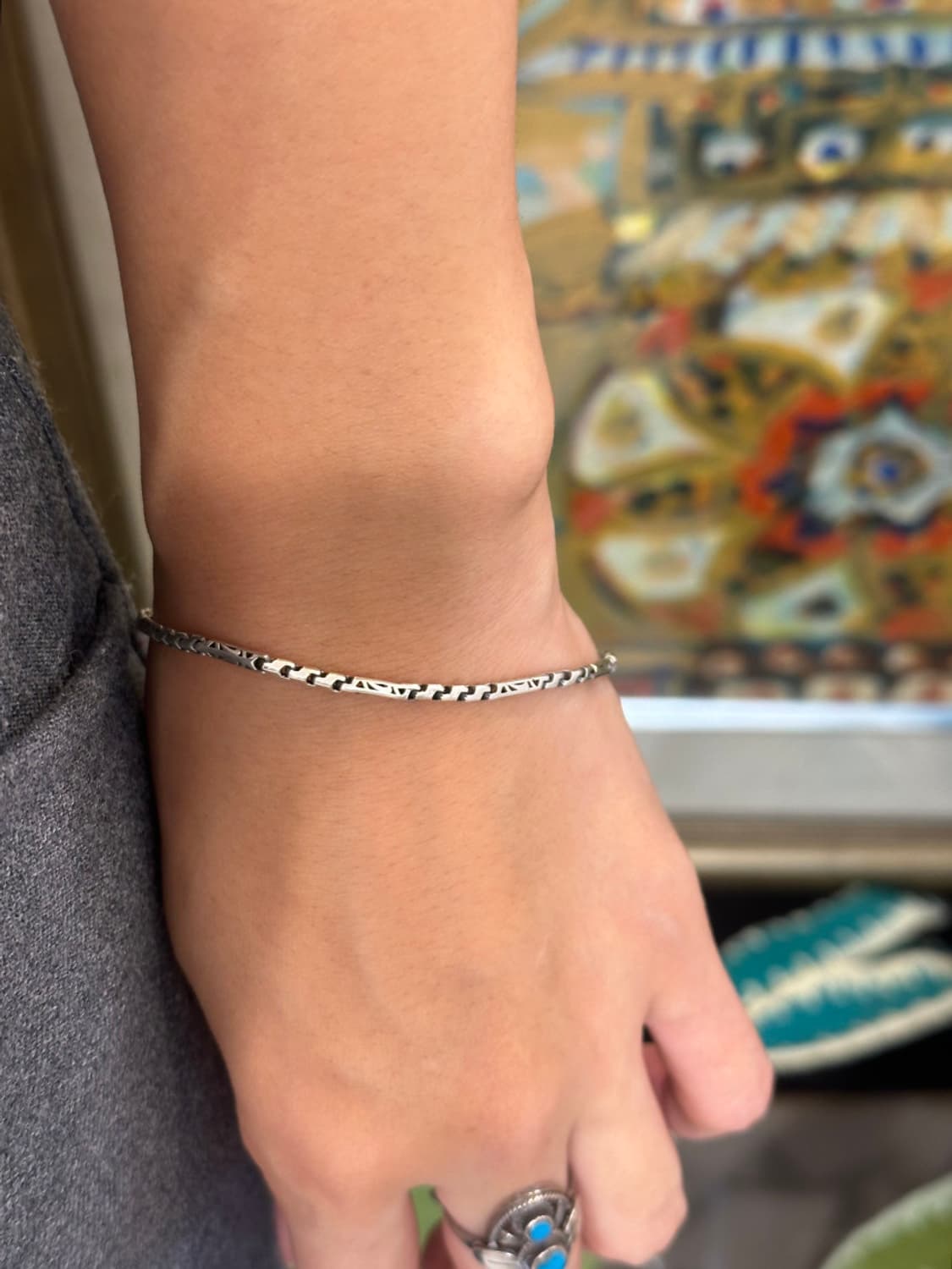 Tribal Bar 925Silver bracelet 상품이미지3