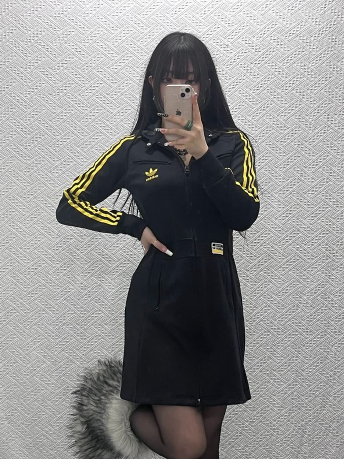 아디다스 흑탭 유로파 Y2K 키치 져지 미니 원피스 85 C10233 상품이미지2