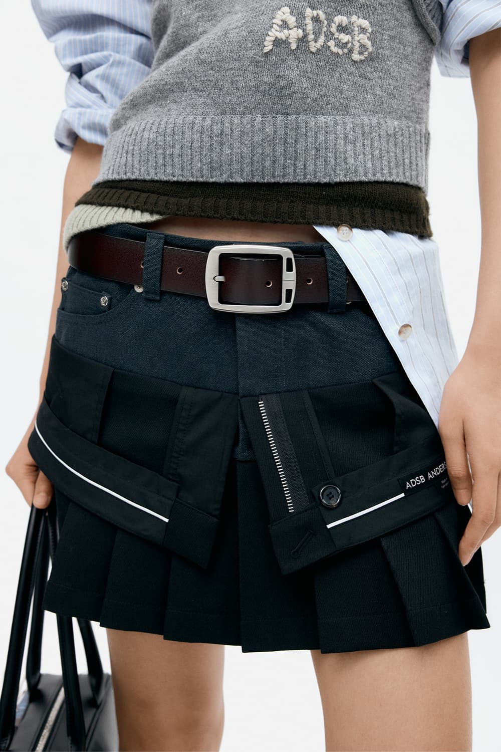 앤더슨벨 inside out pleats skirt 36 상품이미지1